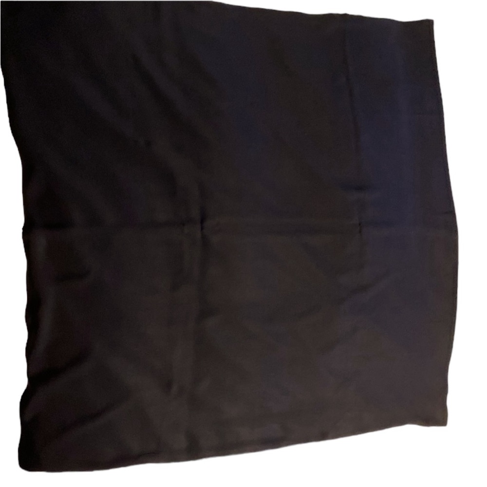 Vintage Double Sided Chanel Silk Scarf. Black reverses to magenta. - Picture 12 of 14